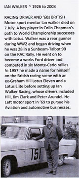 Ian walker Obit